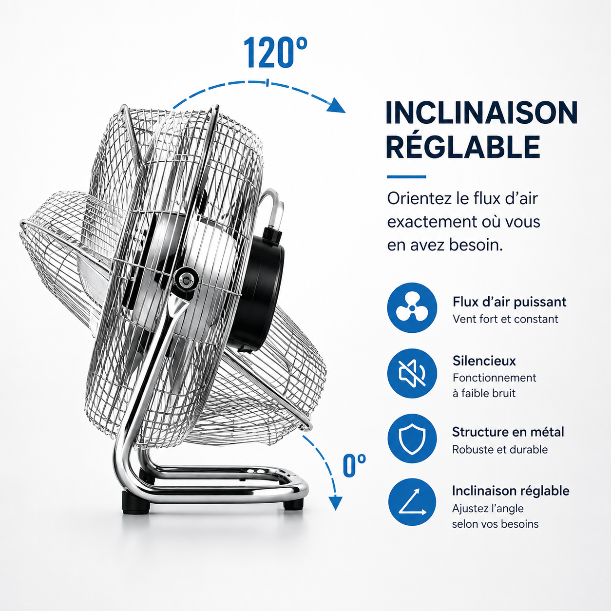 Ventilateur de Sol Industriel ColdSunny™ – Flux d’Air Puissant