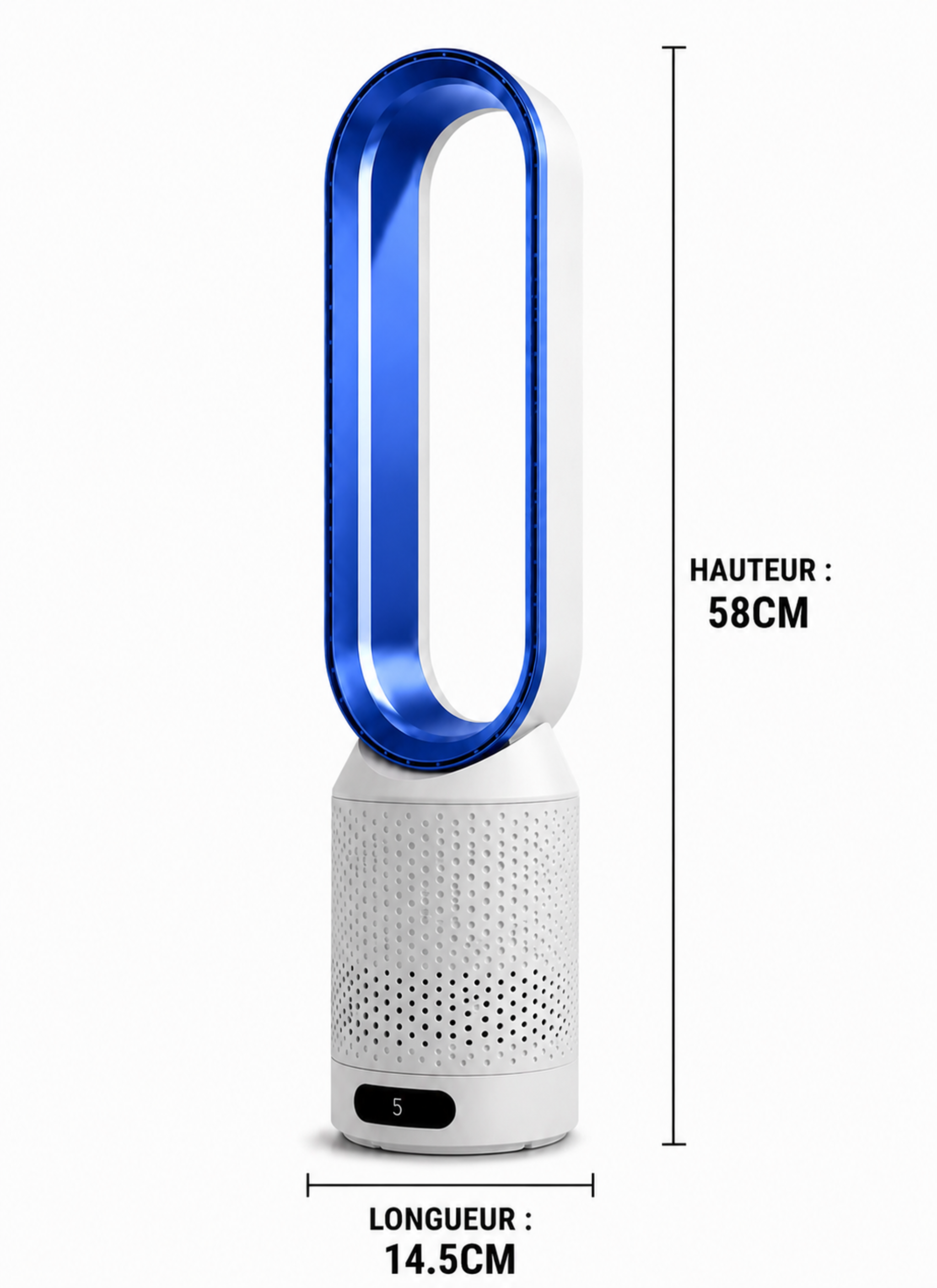 ColdSunny™ Bladeless Air Purifier Blue – Available in 4 colors