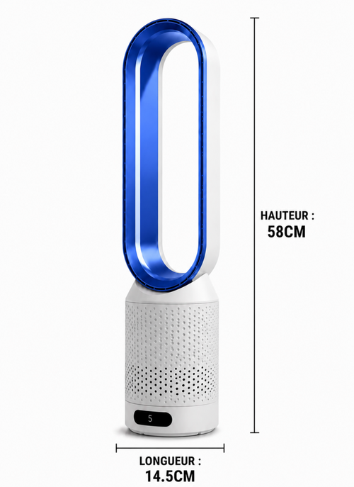 ColdSunny™ Bladeless Air Purifier Blue – Available in 4 colors
