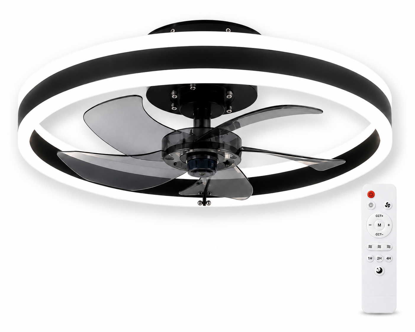 Simple LED Ceiling Light with Ceiling Fan Remote Control Acrylic Intelligence Living Room Light Kitchen Lighting Modern Fan