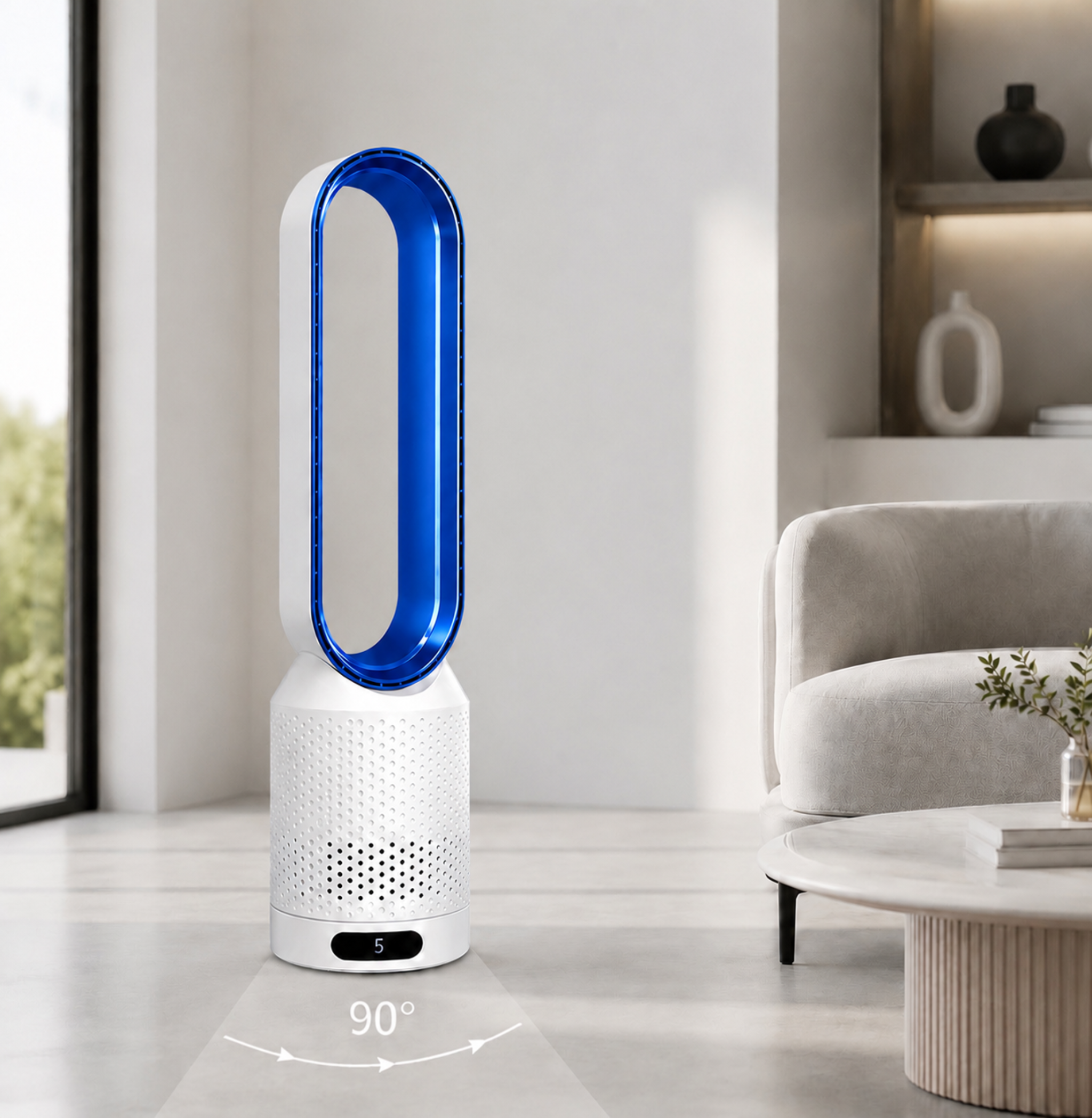 ColdSunny™ Bladeless Air Purifier Blue – Available in 4 colors