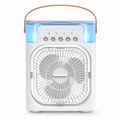 New 3-in-1 Fan Air Conditioner Household Mini Air Cooler LED Night Light Portable Humidifier Air Adjustment Fan Office Home Fan