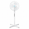 Oscillating Standing Fan with Adjustable Height, Low-Consumption Silent Motor, Tool-Free Assembly, Floor Fan for Home and Workspaces
