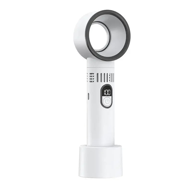 Lenovo New Outdoor Portable Handheld Fan with LED Display Mini Rechargeable 100-level Free Control High Speed Battery Fan New